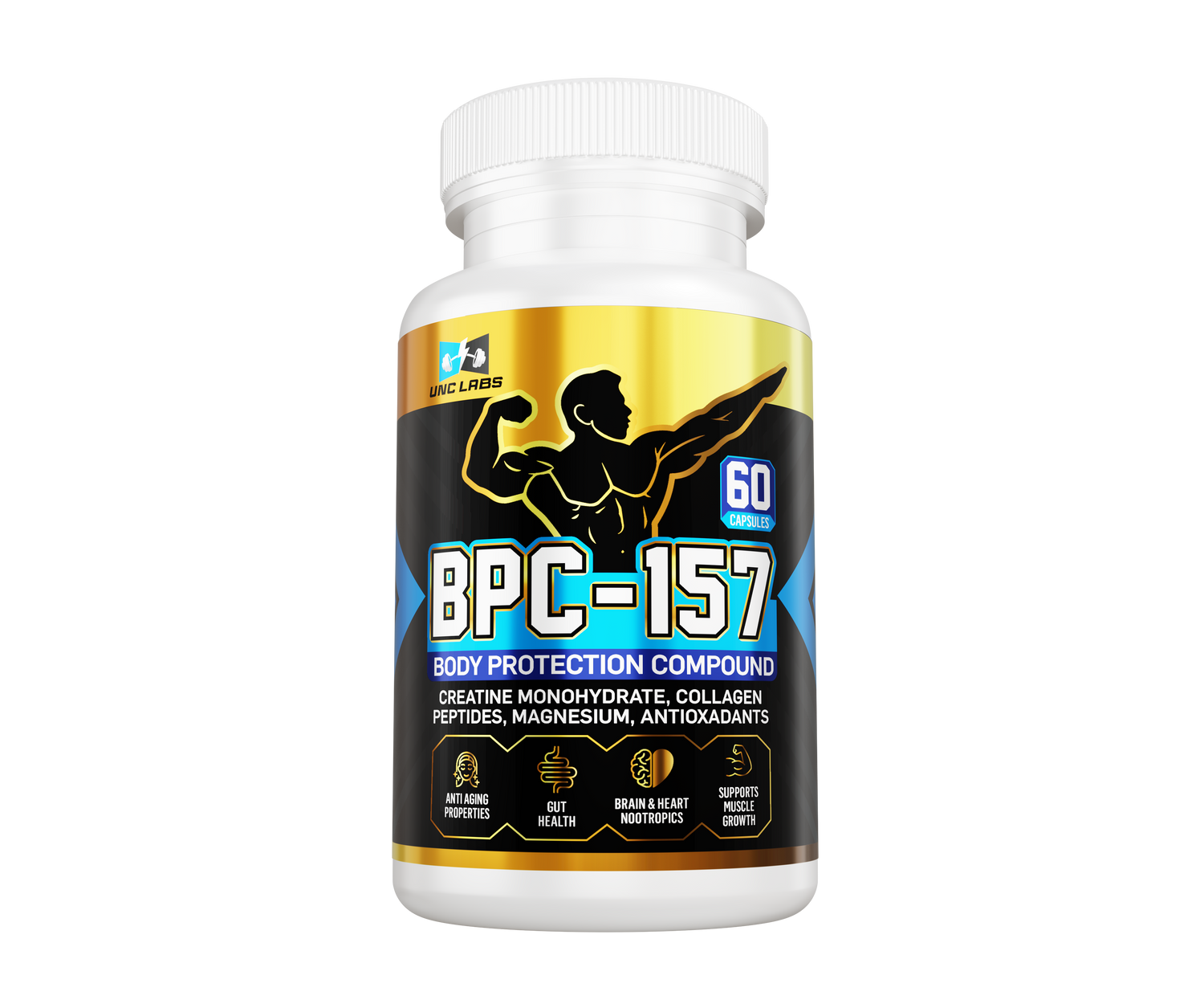 UNC LABS BPC 157 Oral Capsules-Body Protection Compound | Creatine, Magnesium & Antioxidants UNC LABS BPC 157 Oral Capsules-Body Protection Compound | Creatine, Magnesium & Antioxidants