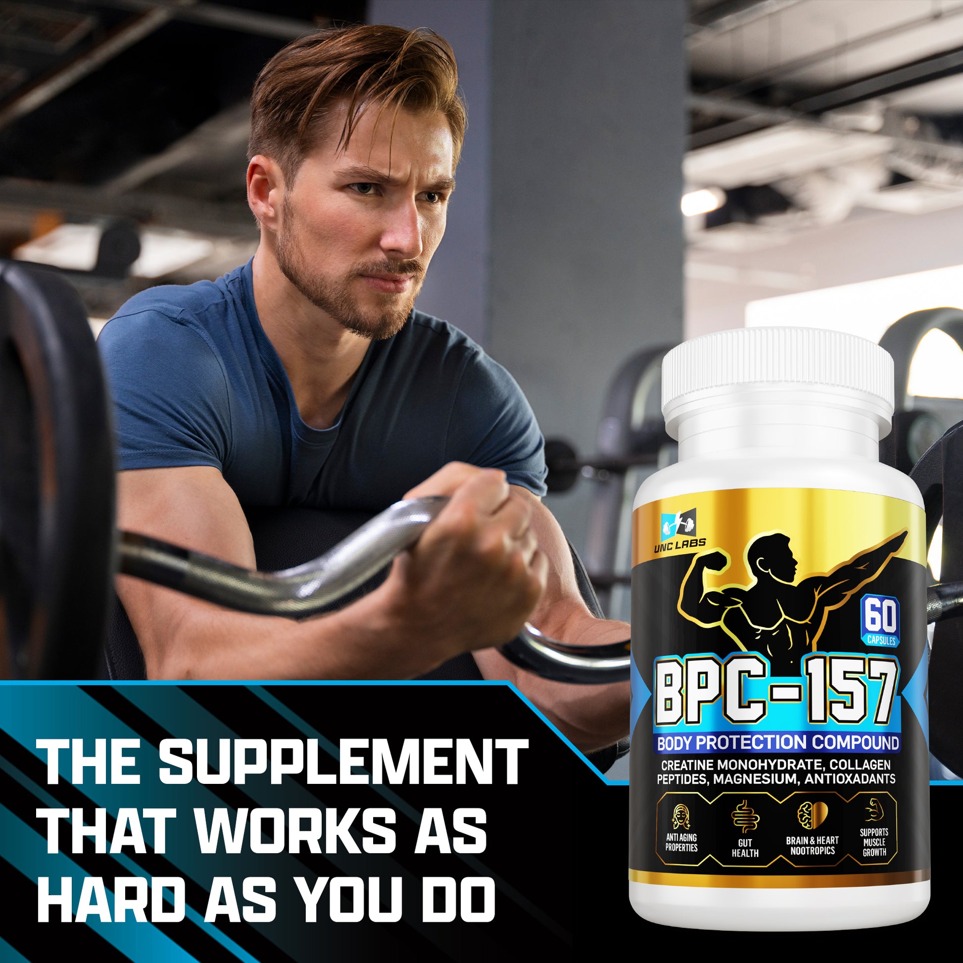 UNC LABS BPC 157 Oral Capsules-Body Protection Compound | Creatine, Magnesium & Antioxidants UNC LABS BPC 157 Oral Capsules-Body Protection Compound | Creatine, Magnesium & Antioxidants